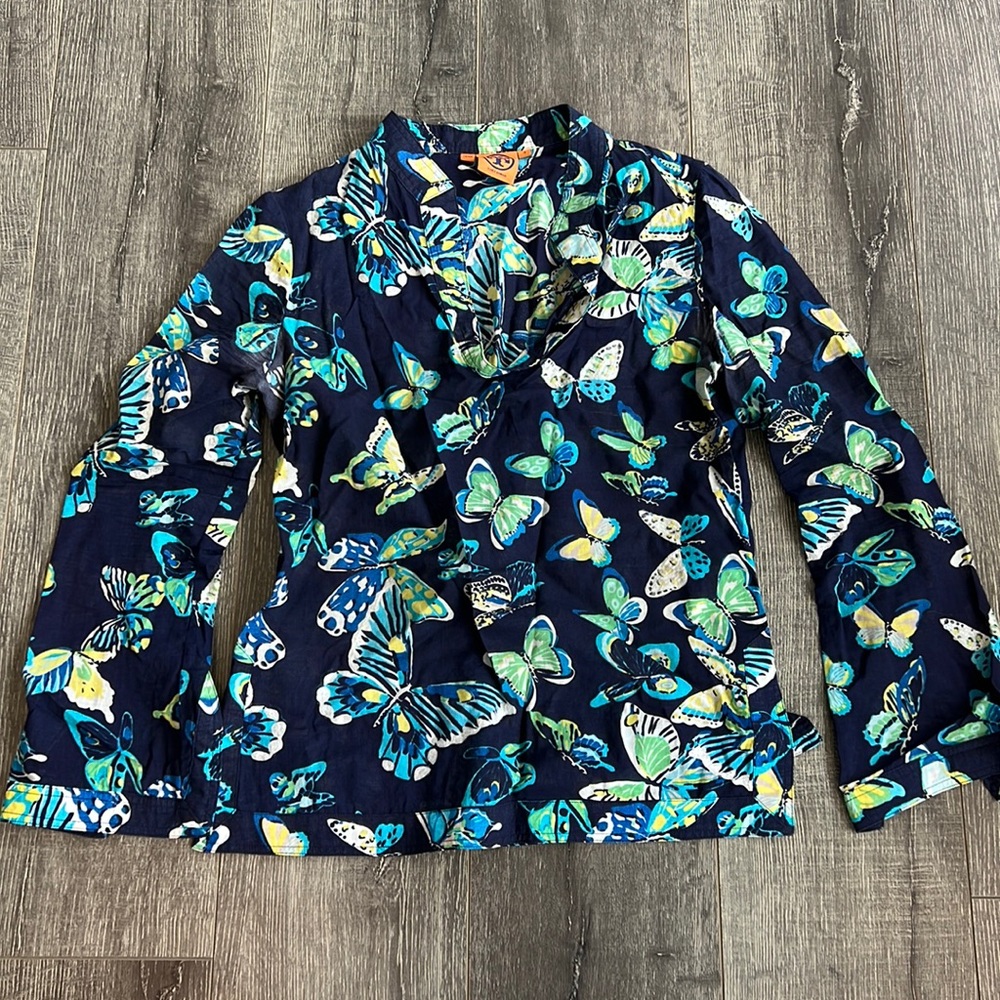 Tory Burch Butterfly Blouse size 4
